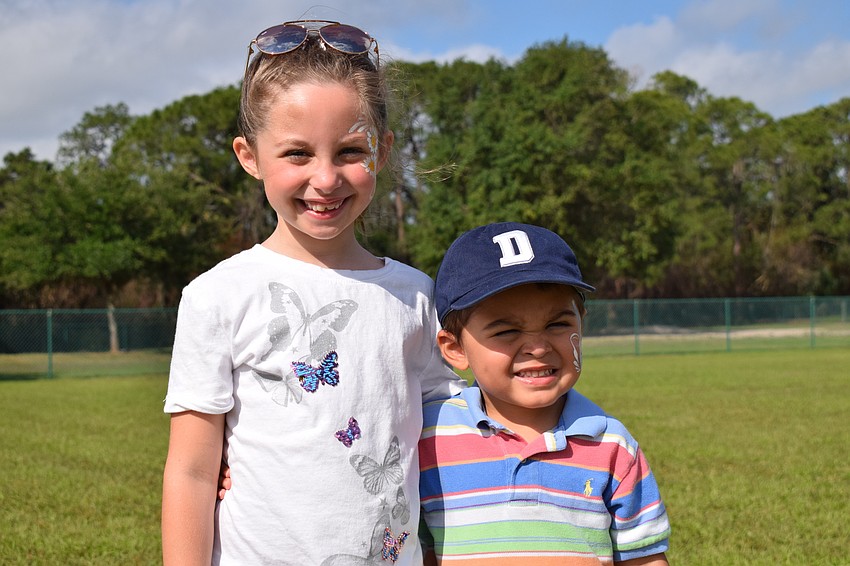 Riverwalk Ridge's Alexis and Bryce Gindoff couldn't have been more eager to get to collecting the eggs.