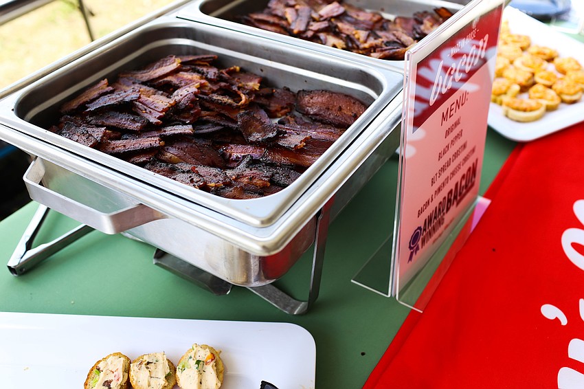 Lucky's Market served a bacon bar.