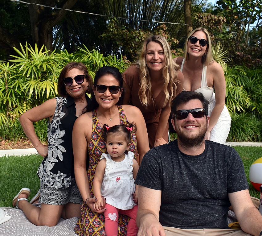 Noira Young, Melissa and Sophia Slattery, Emily Shaw, Jessica Tenbusch and Brian McInnis