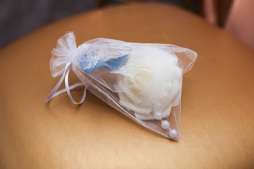 Guests were able to feel the painting with tactile objects.