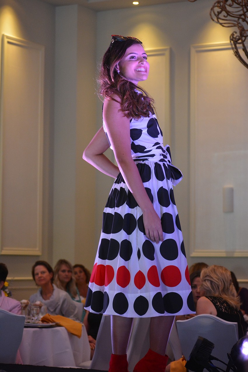 Model Barbara Frederico takes her turn on the runway.