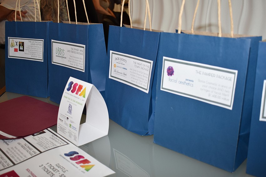 There was a raffle with packages for experiences around town.