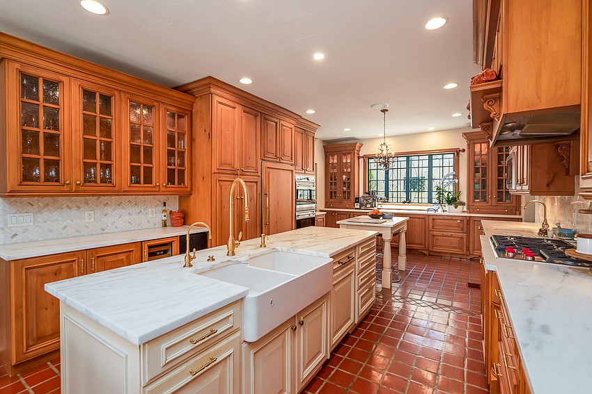 The kitchen has been fully renovated with modern amenities.