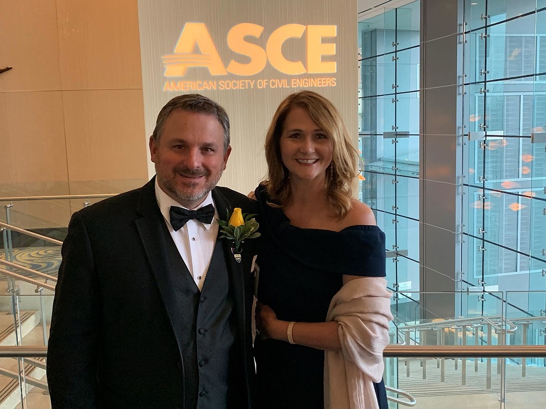 Bryan and Julie Veith went to Arlington, Va. March 14 to receive Bryan&#39;s honor as a Fellow by the American Society of Civil Engineers.