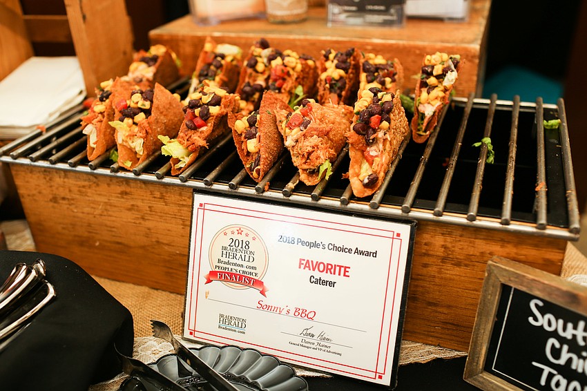 Sonny's BBQ served dinner to guests.