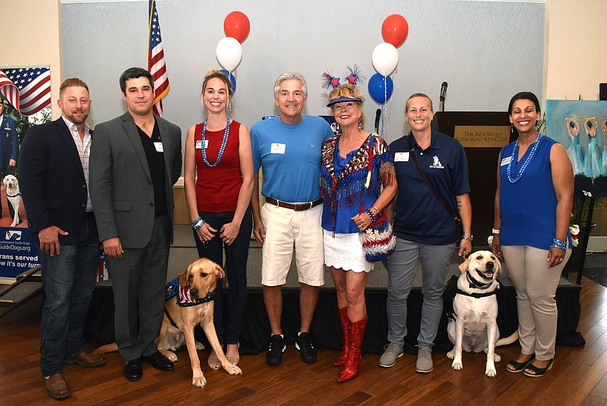 Bryan Jacobs, Bill Sterbinsky, Marisa Blancos, Astro, John and Joanne Forch, Becca Stephens, Bobbi and Sabrina Anderson