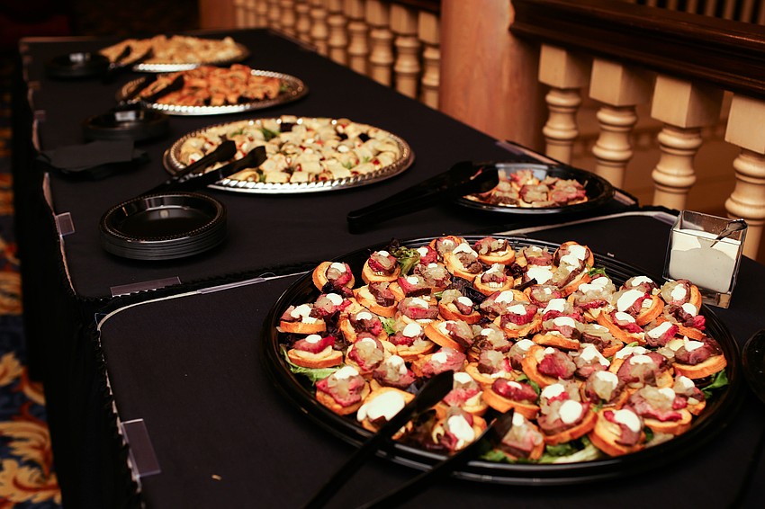 Light appetizers were served at the reception.