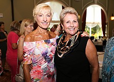 Incoming Auxillary President Sandy Keir and Outgoing President Linda Bergen