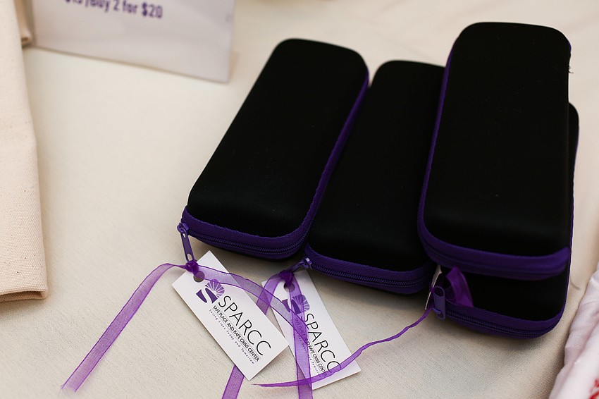 SPARCC sold umbrellas and knitted goods at the luncheon.