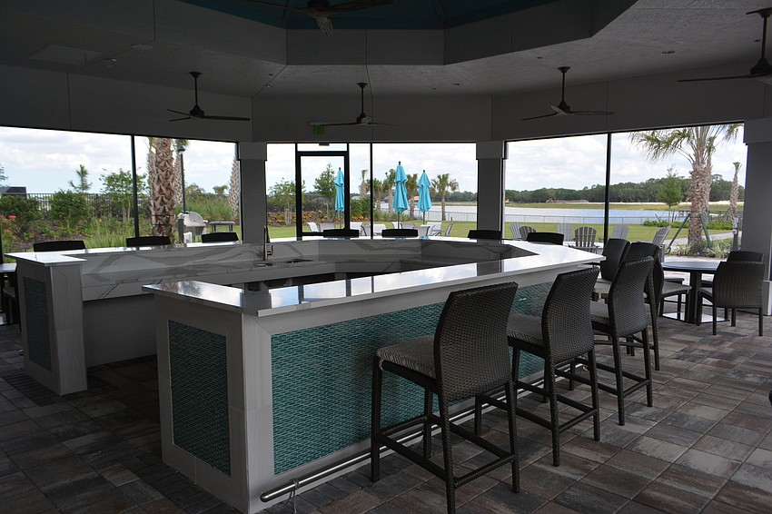 Shoreview residents have the option of hosting a party at the outdoors bar.