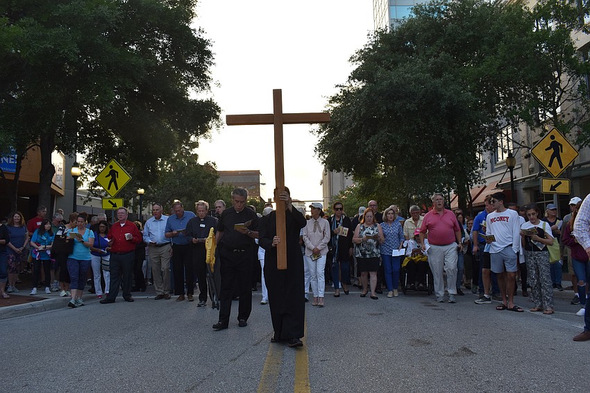 The walk amassed around 1,000 people.