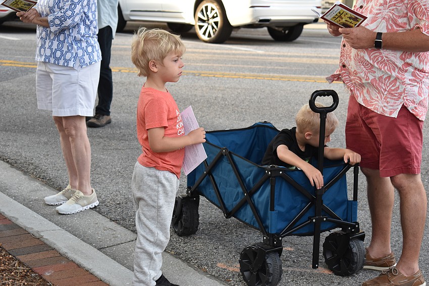 Cairo Rode got to read along in his own book.