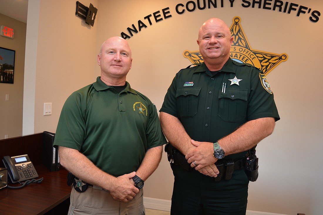 Manatee County Sheriff&#39;s Office Crime Prevention Unit deputies Russ Younger and Christopher Ralston say people should never give out personal information or agree to make payments in gift cards.