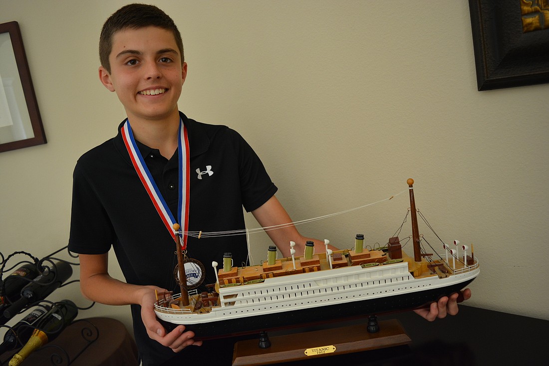 Jackson Nealis, an eighth-grader at St. Stephens Episcopal School, first became enamored with history after learning about the Titanic.