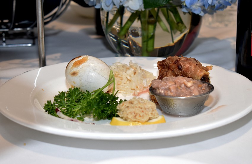 The Passover plate is full of ceremonial foods.