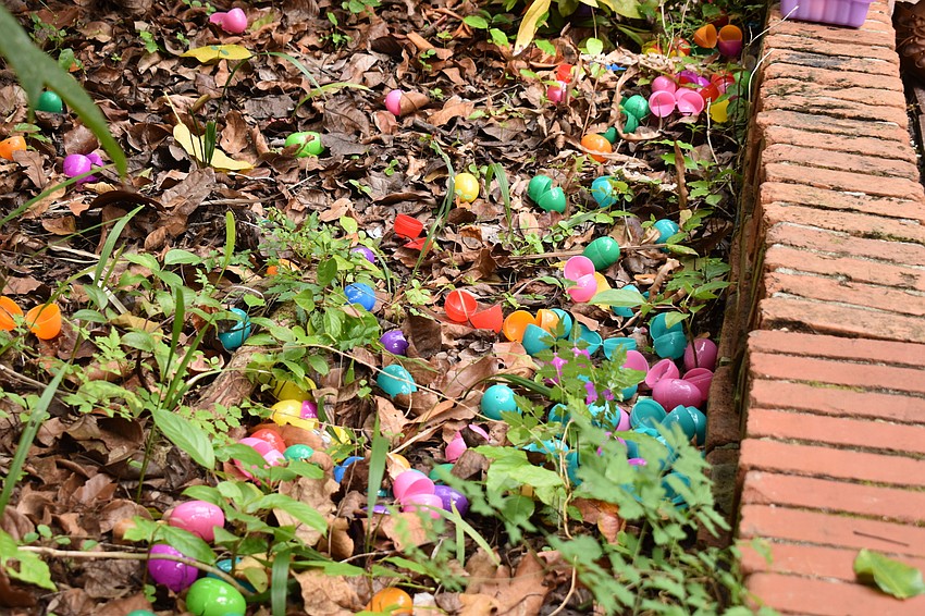 There were over 40,000 eggs hidden.