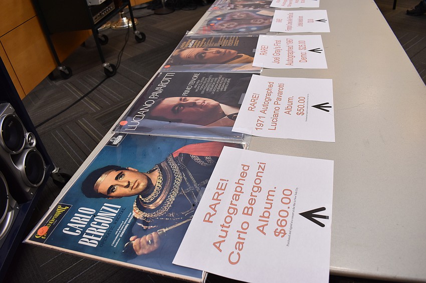 The rarest records were on display in the market.