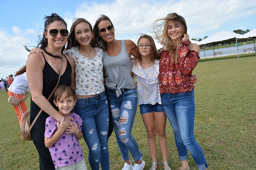East County residents (clockwise from front left) Dylan Kaplan, Betsy Johnson, Lexa Tzelepis, Andrea Tzelepis, Sydney Weslowski and Eva Tzelepis love being outside together.