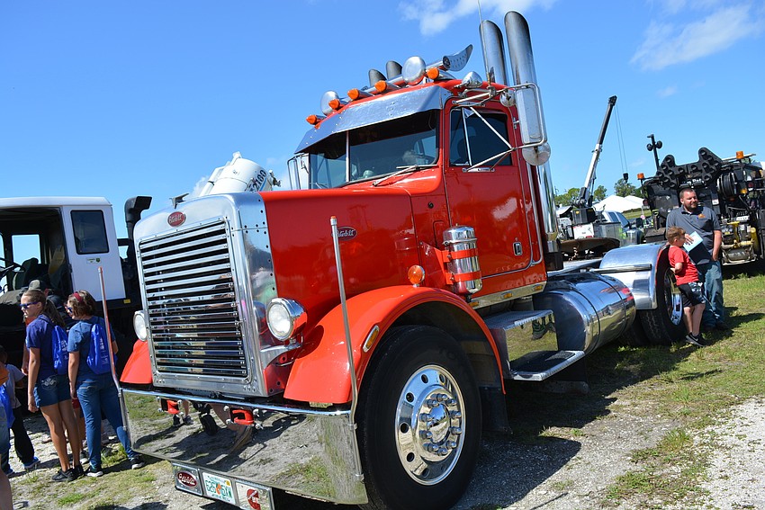 Families saw dozens of trucks, from waste collection vehicles to firetrucks.