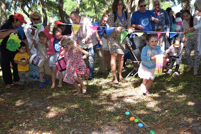 Over 150 children participated in the egg hunt.