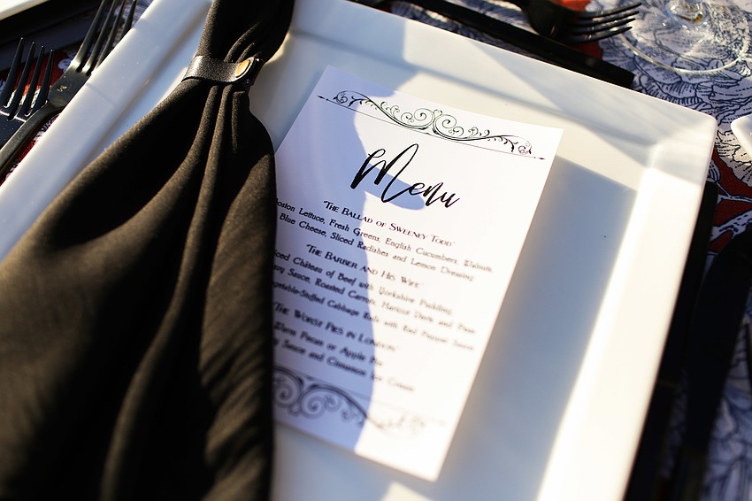 Dinner was held outside the home.