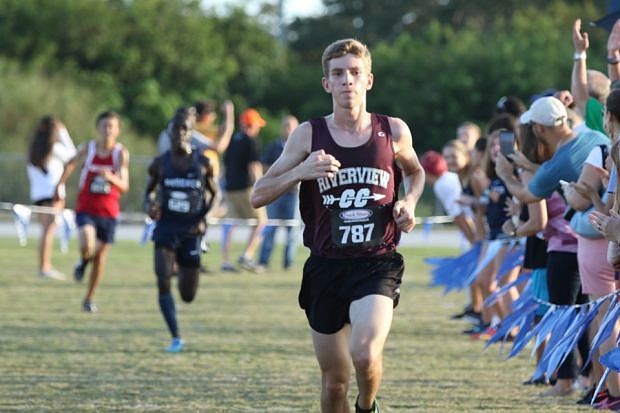 Lucas Caragiulo won the 800-meter race at the district championship. Photo courtesy Jay Roper.