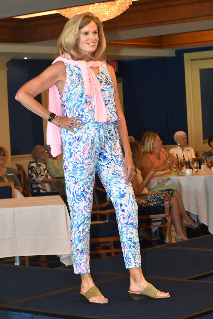 Models wore fashions from the spring and summer collections of Lilly Pulitzer.