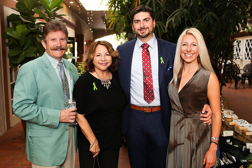 Geoff and Poppy Spencer with Will and Anna Chase