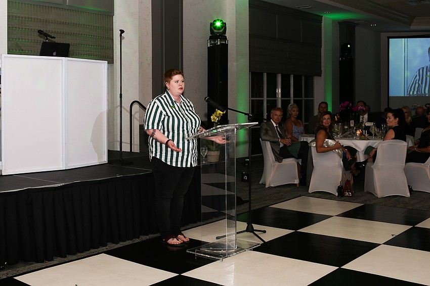 Volunteer Vicki Hellerick speaks about her experience living with mental illness and giving NAMI Ending the Silence presentations in local schools.