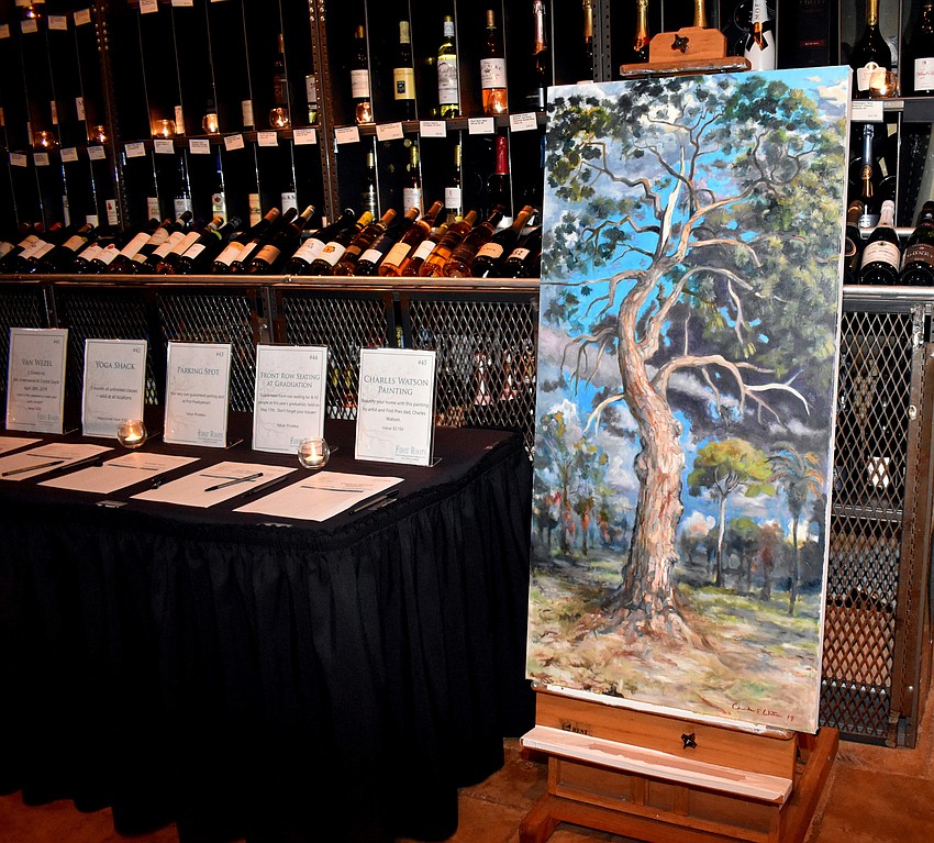 One item for auction was a Charles Watson painting.