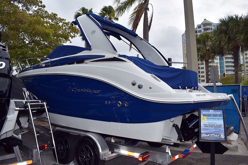 This Crownline was one of the boats on sale.