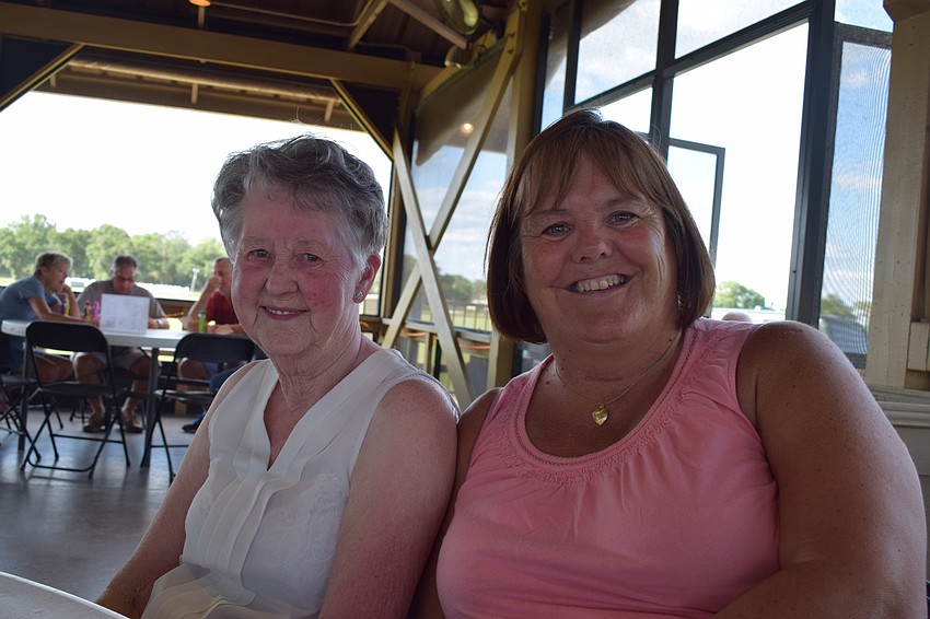 Violet McGregor enjoyed playing bingo with her daughter, Carol Spence, of Rye Wilderness.