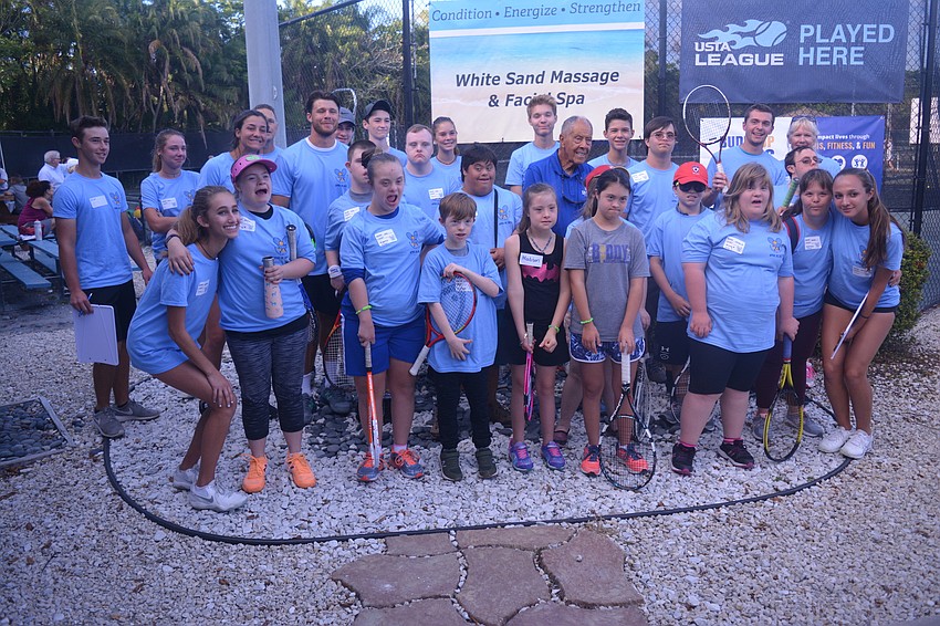 Buddy Up Tennis' athletes and 