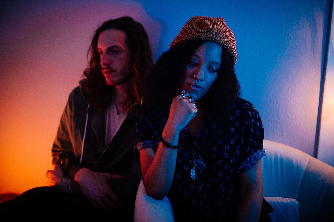 LANNDS is the indie-electronic collaboration of Florida-based songwriter Rania Woodard and producer Brian Squillace performing at HMF. Courtesy photo
