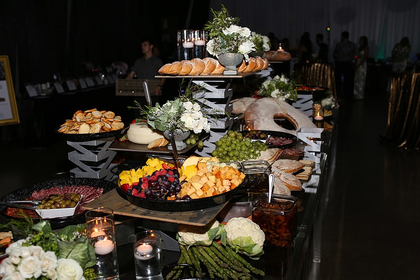 Guests enjoyed food stations from local restaurants.