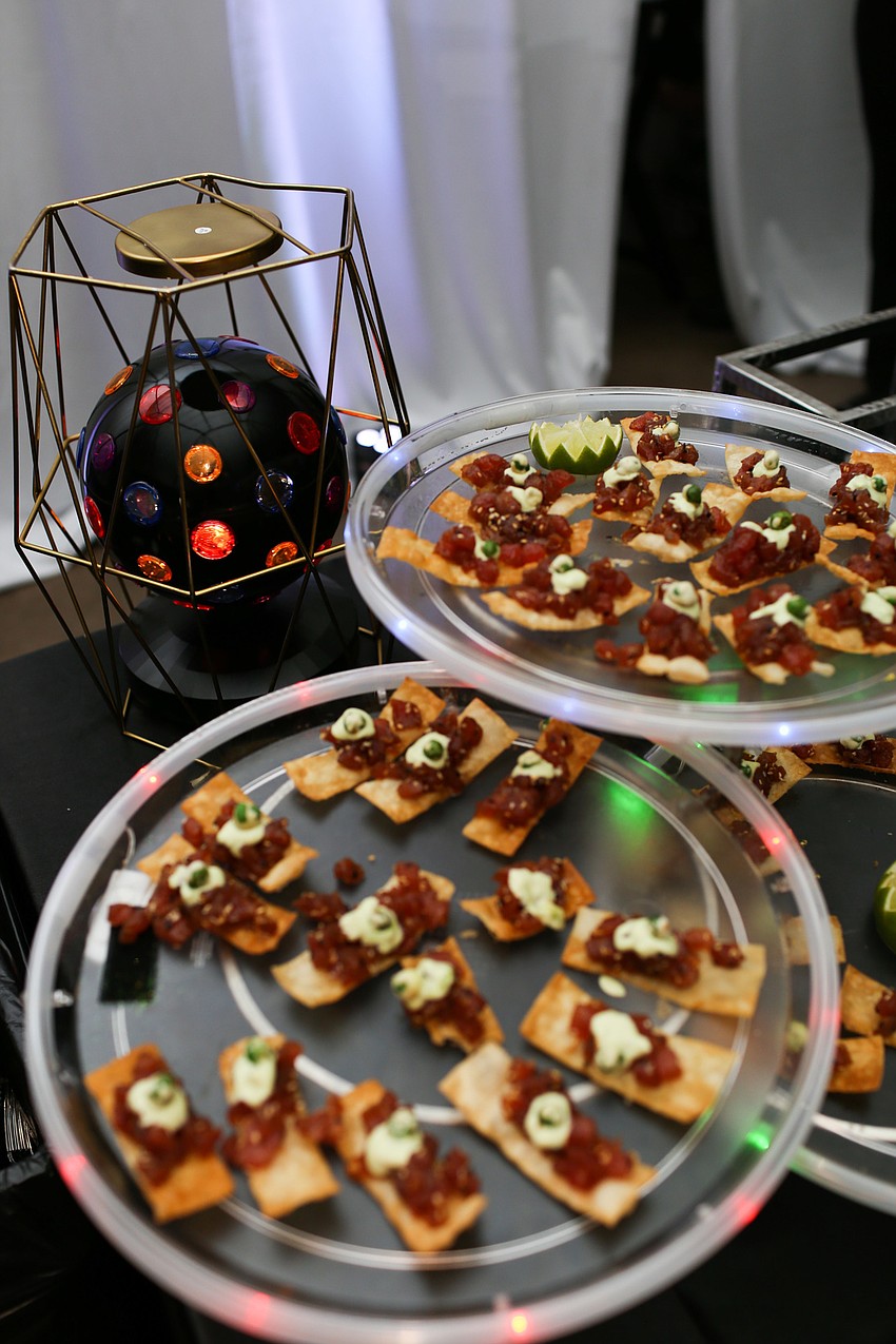 The disco theme was part of every aspect of the decor.