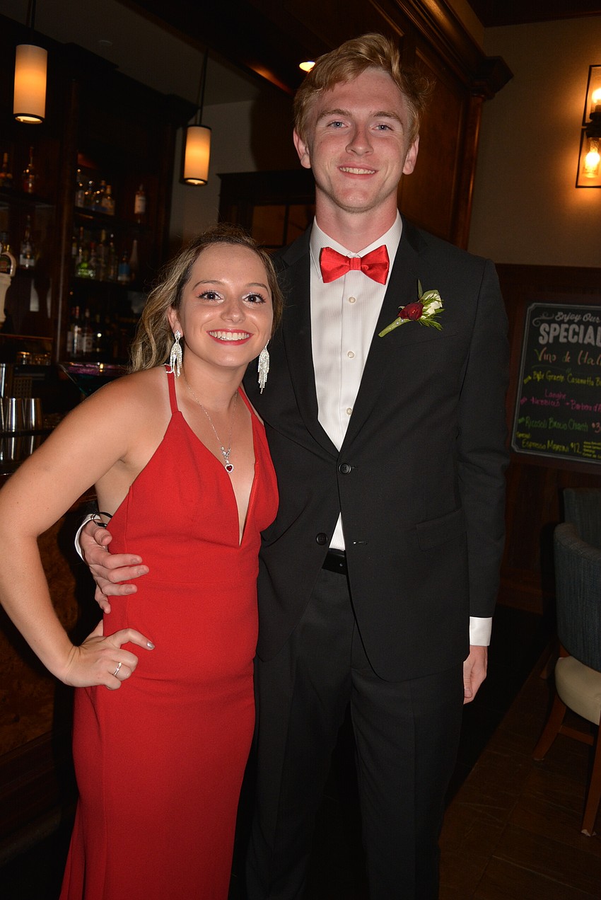 Junior Hannah Greenblott attends with senior Dylan Dennehy. Hannah did well on the slot machines. 