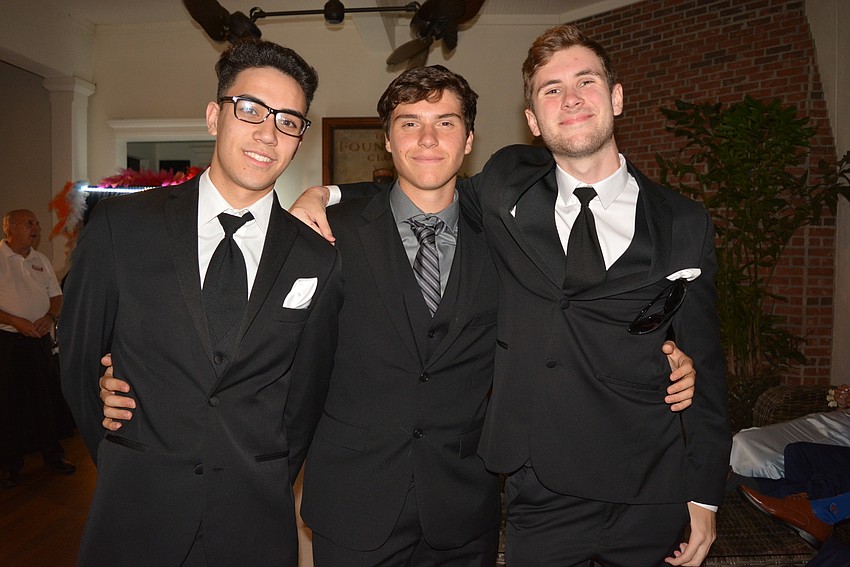 Thomas Naylor, Luca Marfella and Nick Morgan tried out the slot machines.