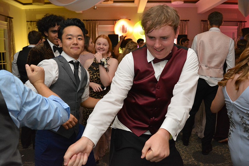 Senior Alex Denler dances to 