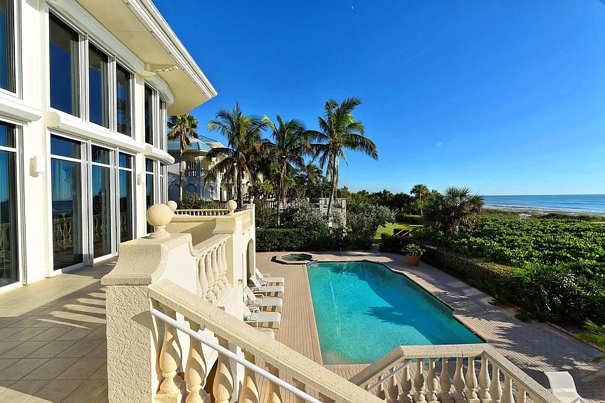 The property, which is more than an acre, offers 134 feet of beach frontage.