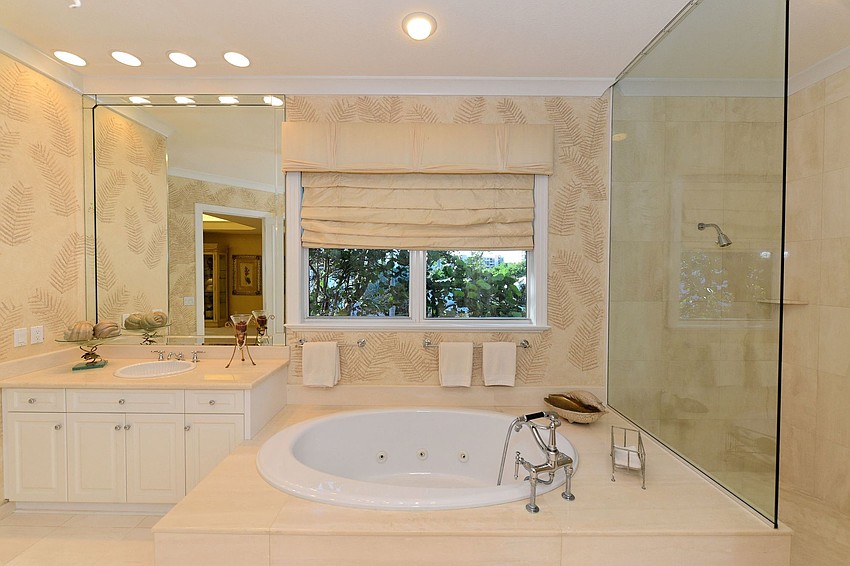 One of six bathrooms.