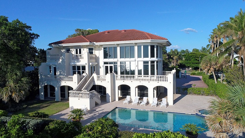 Pool and a paver-style deck.