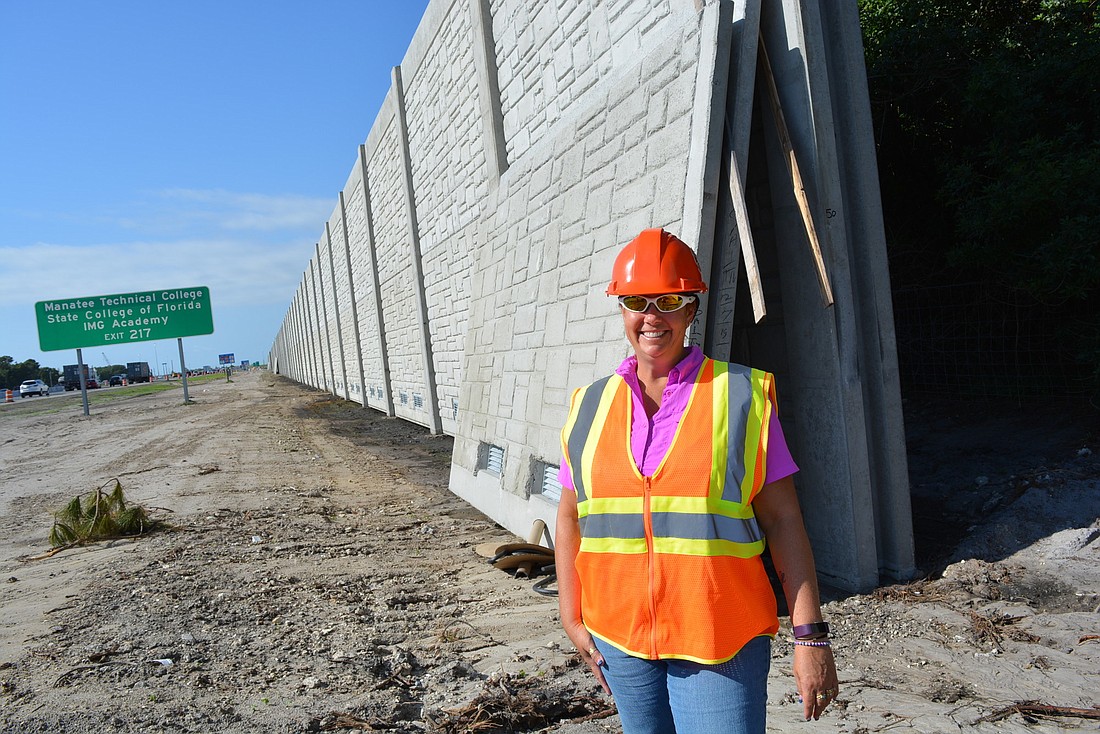 Florida Department of Transportation Interstate Construction Project Manager Marlena Gore said the sound walls are just one piece of the larger $80.8 million construction project. It is 25% complete.
