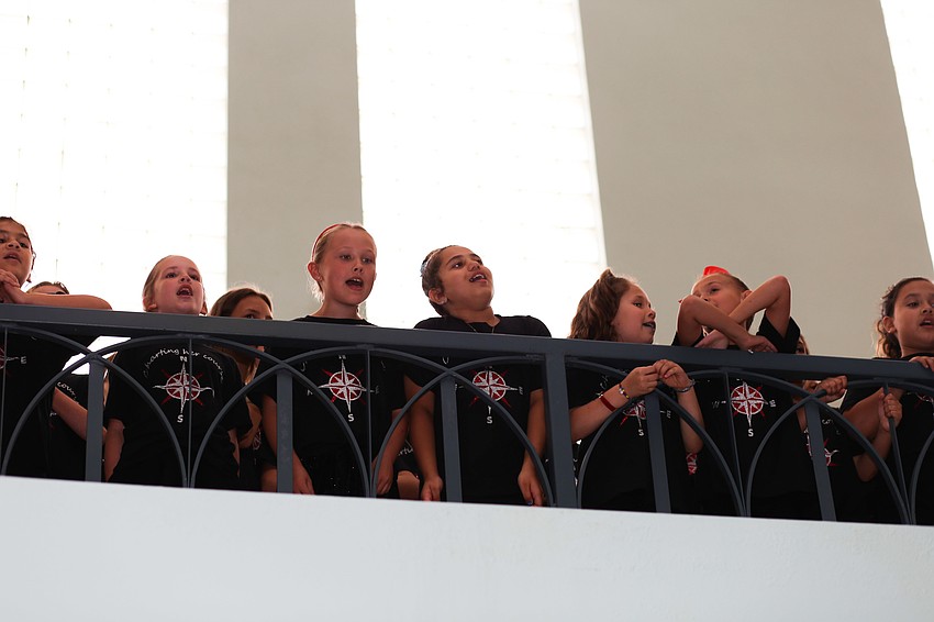 The Girls Inc. girls sing 