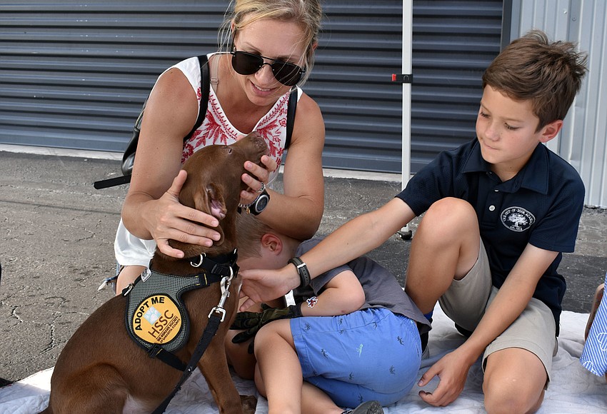 Sarasota residents gathered for Paws and Pints