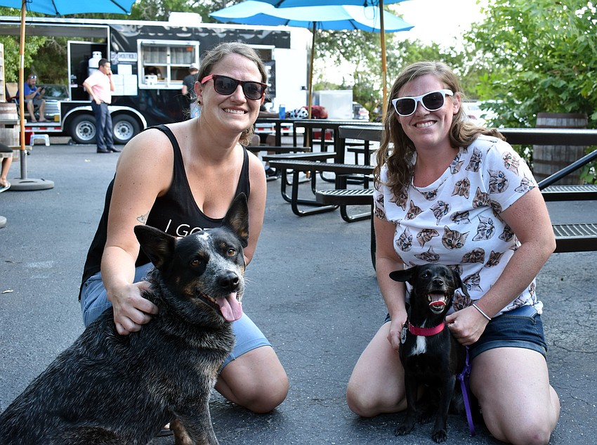 Corrie Williams and Kaila White adopted their dogs Nadine and Zuko from HSSC.