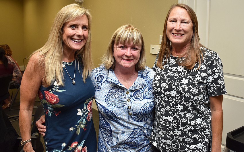 Madeline Brogan, Florida Winefest & Auction Board President Sandy Loevner and Ann Andrews