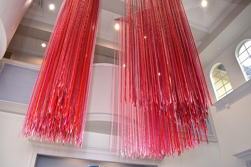 Guests entered the event under artist Anne Patterson’s piece 