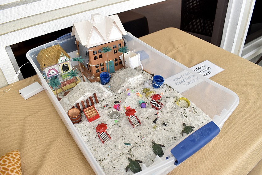 Education demonstrations and displays were set up during the event.