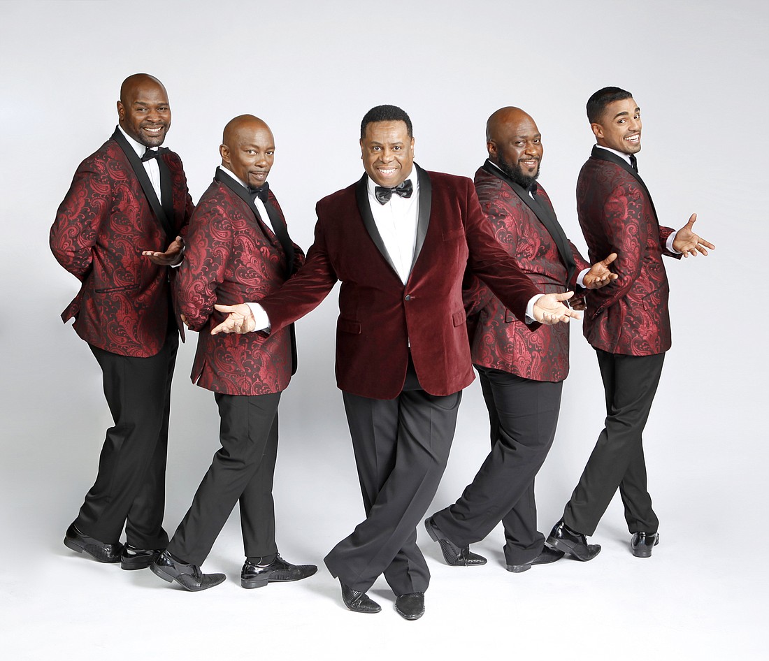 Soul Crooners artists Sheldon Rhoden, Charles Manning, Nate Jacobs, Leon S. Pitts II and Michael Mendez â€” Courtesy photo